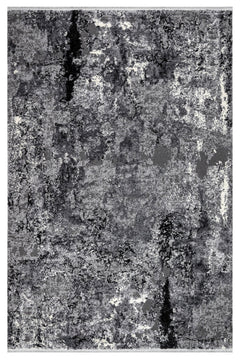 Halınet Adelina Gri Modern Pamuk Makine Halısı