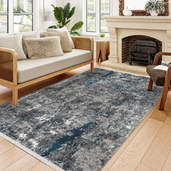 Halınet Monroe Gri Modern Pamuk Makine Halısı