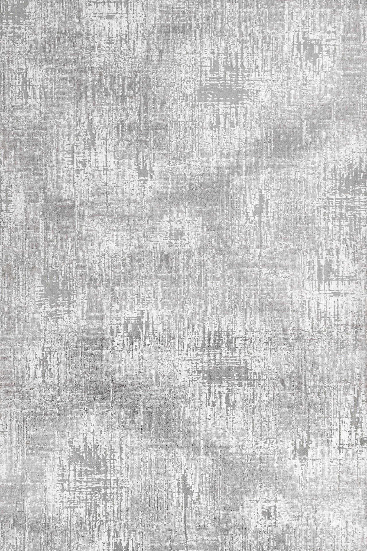 Beyaz Gri Dokulu Minimalist Halı - Yıkanabilir - Kaymaz Taban - Pati Dostu