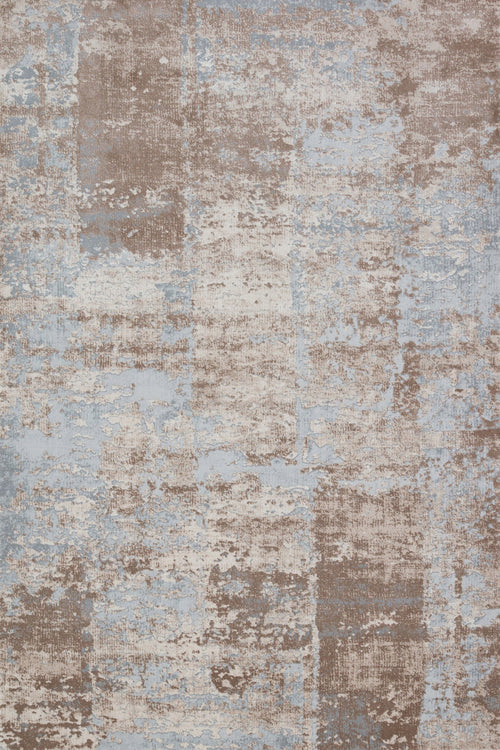 Gri Soyut Modern Etnik Desenli Halı  | Makinada Yıkanabilir | Hav Toz Vermez | Leke Tutmayan | Kaymaz Taban | Dijital Makine Baskı | Salon Yolluk Mutfak Halısı