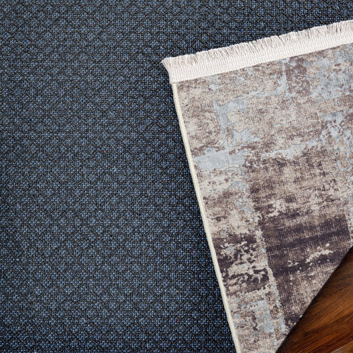 Kahverengi Modern Modern Etnik Desenli Halı  | Makinada Yıkanabilir | Hav Toz Vermez | Leke Tutmayan | Kaymaz Taban | Dijital Makine Baskı | Salon Yolluk Mutfak Halısı