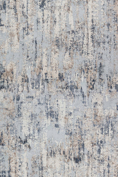 Mavi Soyut Modern Etnik Desenli Halı  | Makinada Yıkanabilir | Hav Toz Vermez | Leke Tutmayan | Kaymaz Taban | Dijital Makine Baskı | Salon Yolluk Mutfak Halısı