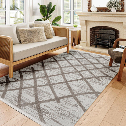 Keylana Geometrik Polip Makine Halısı