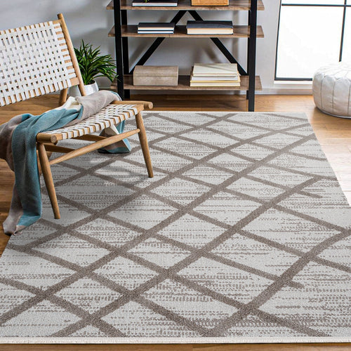 Keylana Geometrik Polip Makine Halısı