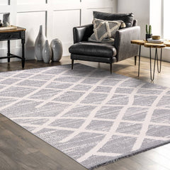 Keythorne Geometrik Polip Makine Halısı