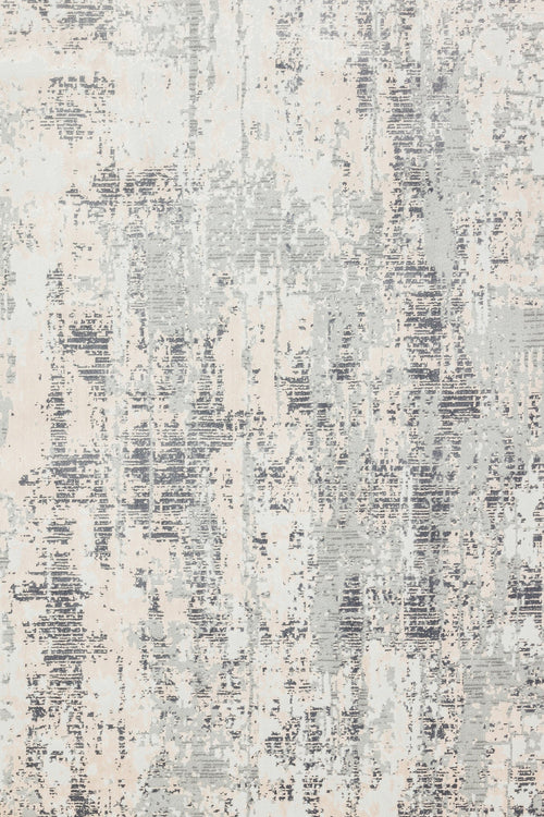 Gri Modern Modern Etnik Desenli Halı  | Makinada Yıkanabilir | Hav Toz Vermez | Leke Tutmayan | Kaymaz Taban | Dijital Makine Baskı | Salon Yolluk Mutfak Halısı