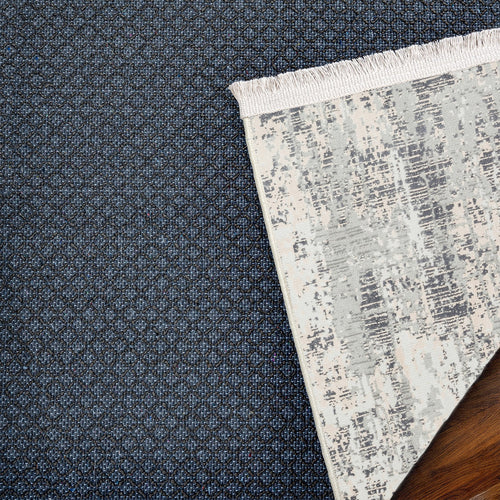 Gri Modern Modern Etnik Desenli Halı  | Makinada Yıkanabilir | Hav Toz Vermez | Leke Tutmayan | Kaymaz Taban | Dijital Makine Baskı | Salon Yolluk Mutfak Halısı