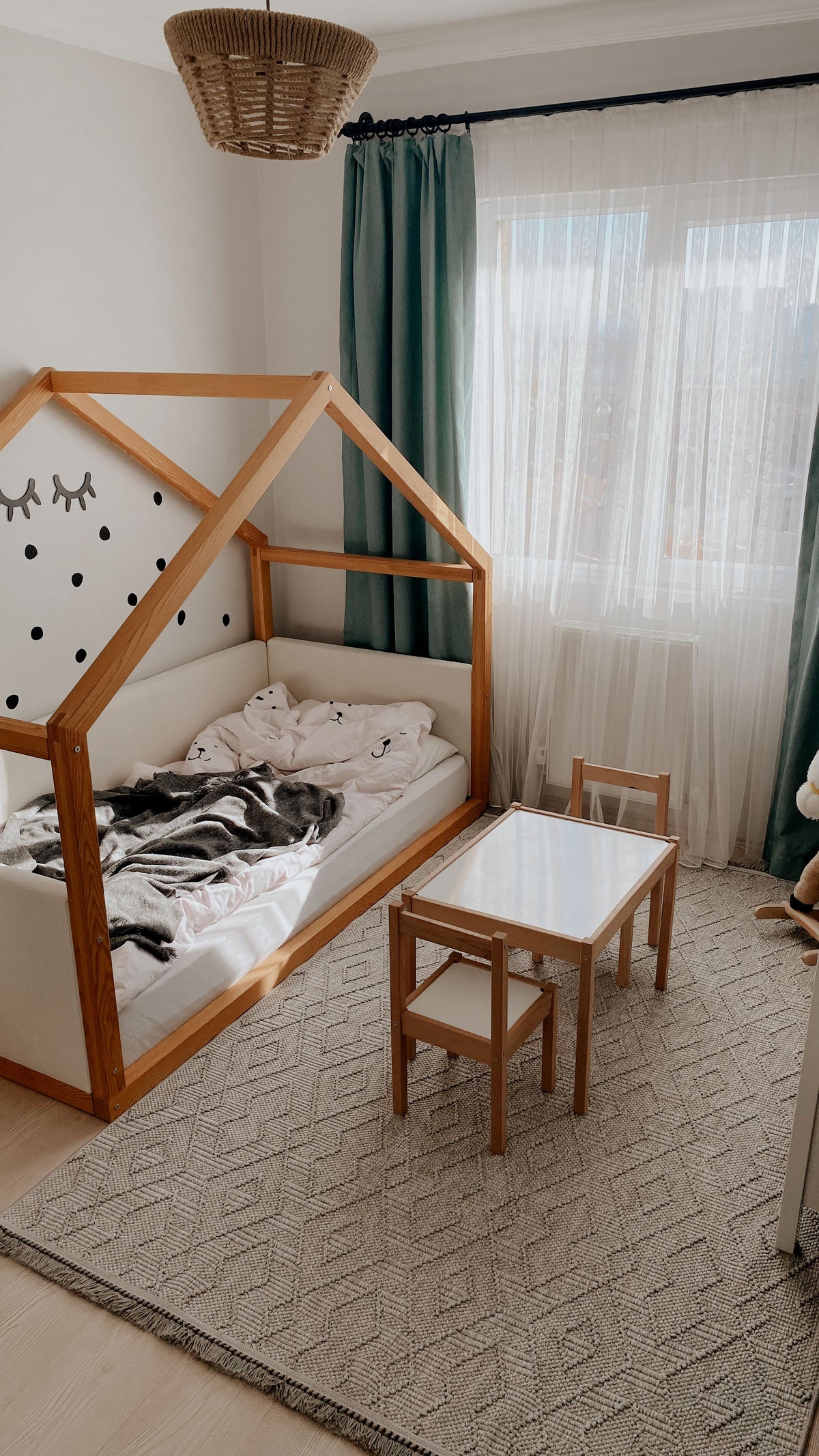 Lunera Gri Beyaz Açık Gri Geometrik Modern Makine Halısı
