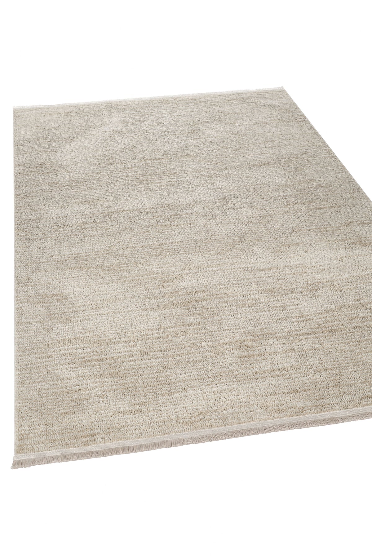 Alovi Bej Düz Desenli Modern Makine Halısı – detay görünümü