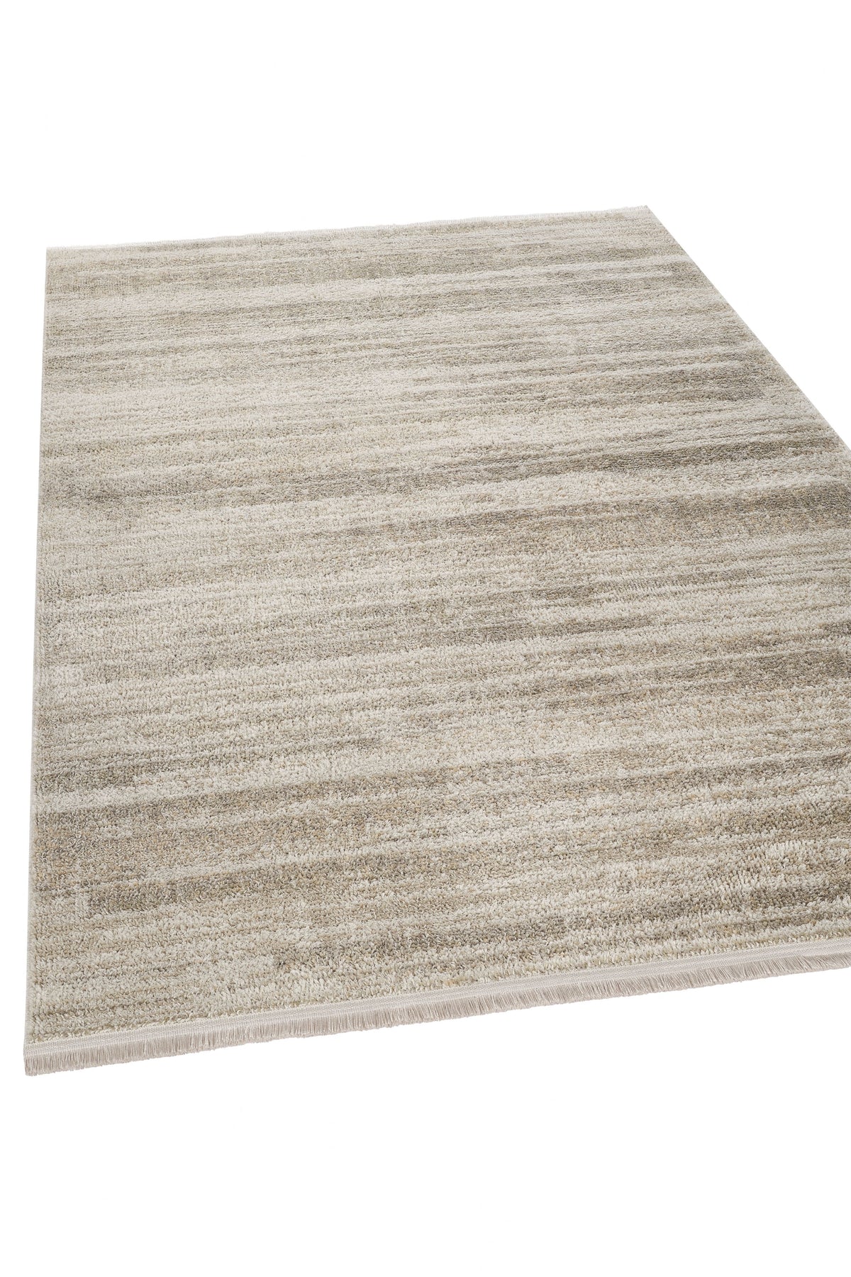 Alovi Bej Gri Soyut Desenli Modern Makine Halısı – detay görünümü