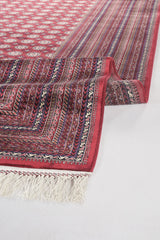Lorasa Bordeaux Braun Klassischer Geometrischer Maschinenteppich
