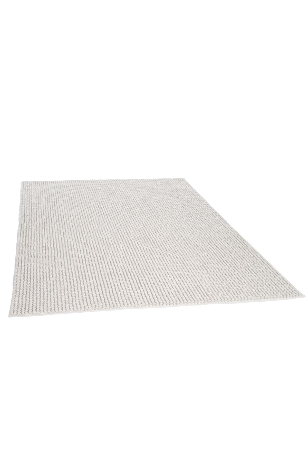 Redin White Red Modern Geometric Embossed Rug – detail view