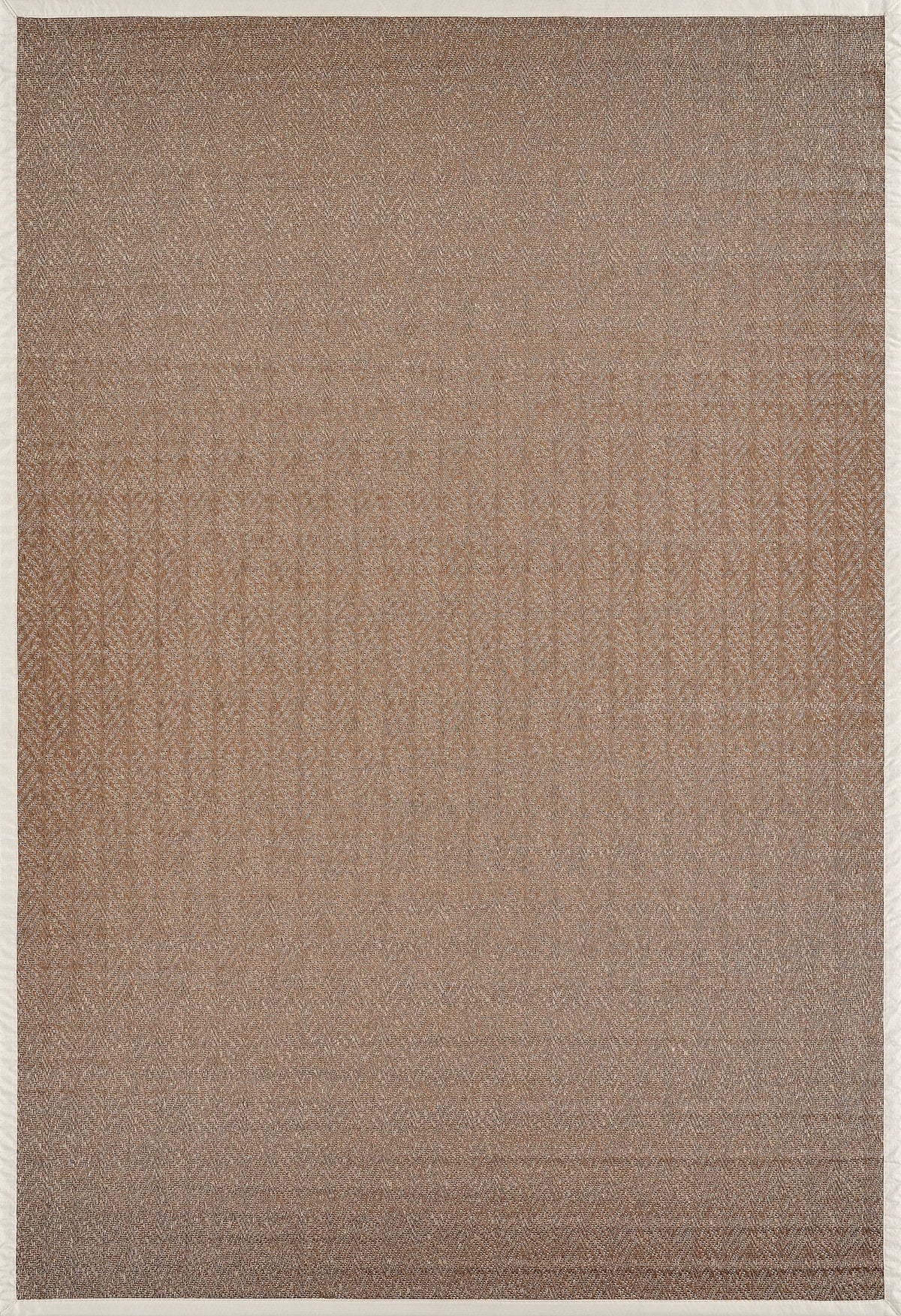 Ranena Kahverengi Bej Geometrik Desenli Modern Halı – detay görünümü