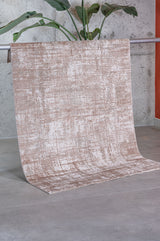 Zelva Beige Brown Modern Abstract Pattern Machine-Made Rug