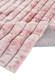Pivra Pembe Gri Düz Kabartmalı Modern Dekoratif Halı