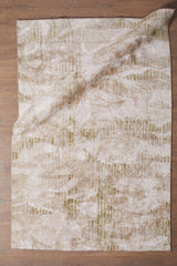 Flura Beige Brown Abstract Patterned Modern Machine-Made Rug