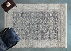 Gri Göbekli Modern Etnik Desenli Halı  | Makinada Yıkanabilir | Hav Toz Vermez | Leke Tutmayan | Kaymaz Taban | Dijital Makine Baskı | Salon Yolluk Mutfak Halısı