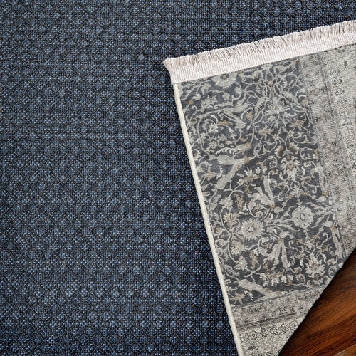 Gri Göbekli Modern Etnik Desenli Halı  | Makinada Yıkanabilir | Hav Toz Vermez | Leke Tutmayan | Kaymaz Taban | Dijital Makine Baskı | Salon Yolluk Mutfak Halısı