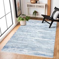 Beyaz Soyut Modern Etnik Desenli Halı  | Makinada Yıkanabilir | Hav Toz Vermez | Leke Tutmayan | Kaymaz Taban | Dijital Makine Baskı | Salon Yolluk Mutfak Halısı