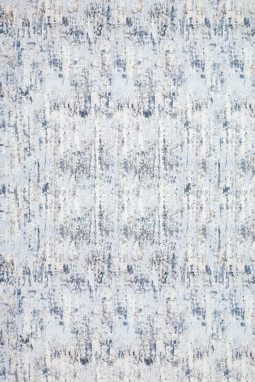 Koyu Mavi Soyut Modern Etnik Desenli Halı  | Makinada Yıkanabilir | Hav Toz Vermez | Leke Tutmayan | Kaymaz Taban | Dijital Makine Baskı | Salon Yolluk Mutfak Halısı