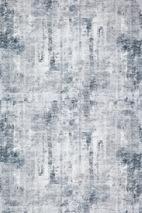 Koyu Mavi Soyut Modern Etnik Desenli Halı  | Makinada Yıkanabilir | Hav Toz Vermez | Leke Tutmayan | Kaymaz Taban | Dijital Makine Baskı | Salon Yolluk Mutfak Halısı