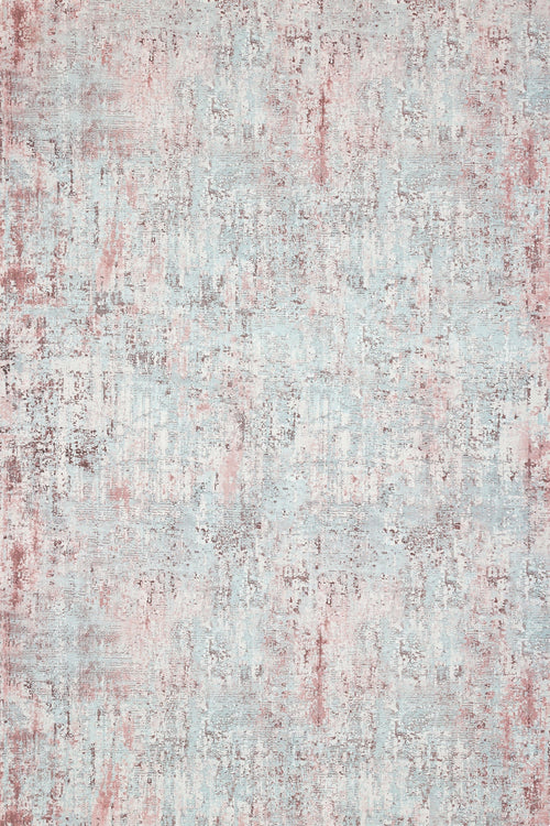 Pembe Soyut Modern Etnik Desenli Halı  | Makinada Yıkanabilir | Hav Toz Vermez | Leke Tutmayan | Kaymaz Taban | Dijital Makine Baskı | Salon Yolluk Mutfak Halısı