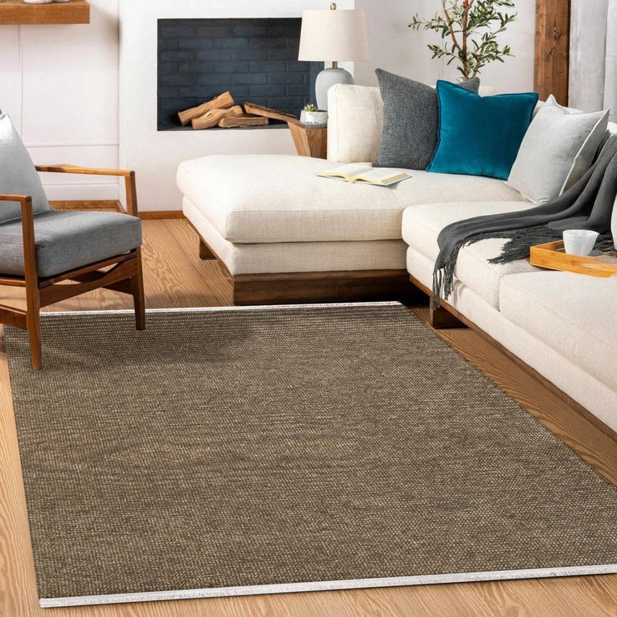 Vizon Düz Modern Halı - Yıkanabilir - Kaymaz Taban - Pati Dostu
