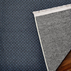 Gri Düz Modern Etnik Desenli Halı  | Makinada Yıkanabilir | Hav Toz Vermez | Leke Tutmayan | Kaymaz Taban | Dijital Makine Baskı | Salon Yolluk Mutfak Halısı