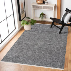 Gri Düz Modern Etnik Desenli Halı  | Makinada Yıkanabilir | Hav Toz Vermez | Leke Tutmayan | Kaymaz Taban | Dijital Makine Baskı | Salon Yolluk Mutfak Halısı