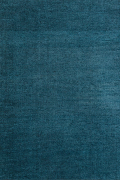 Mavi Düz Modern Etnik Desenli Halı  | Makinada Yıkanabilir | Hav Toz Vermez | Leke Tutmayan | Kaymaz Taban | Dijital Makine Baskı | Salon Yolluk Mutfak Halısı