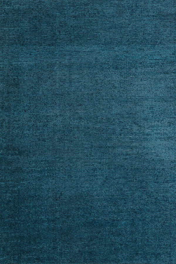 Mavi Düz Modern Halı - Yıkanabilir - Kaymaz Taban - Pati Dostu