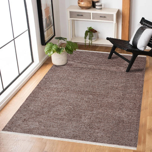 Mürdüm Düz Modern Etnik Desenli Halı  | Makinada Yıkanabilir | Hav Toz Vermez | Leke Tutmayan | Kaymaz Taban | Dijital Makine Baskı | Salon Yolluk Mutfak Halısı