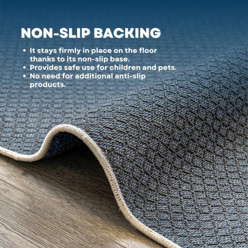 Bej Modern Modern Etnik Desenli Halı  | Makinada Yıkanabilir | Hav Toz Vermez | Leke Tutmayan | Kaymaz Taban | Dijital Makine Baskı | Salon Yolluk Mutfak Halısı