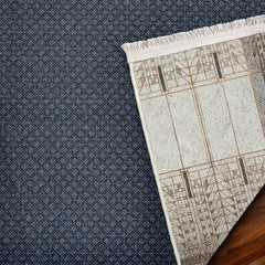 Gri Geometrik Modern Etnik Desenli Halı  | Makinada Yıkanabilir | Hav Toz Vermez | Leke Tutmayan | Kaymaz Taban | Dijital Makine Baskı | Salon Yolluk Mutfak Halısı