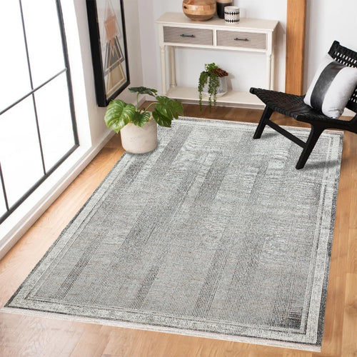 Kahve Soyut Modern Etnik Desenli Halı  | Makinada Yıkanabilir | Hav Toz Vermez | Leke Tutmayan | Kaymaz Taban | Dijital Makine Baskı | Salon Yolluk Mutfak Halısı