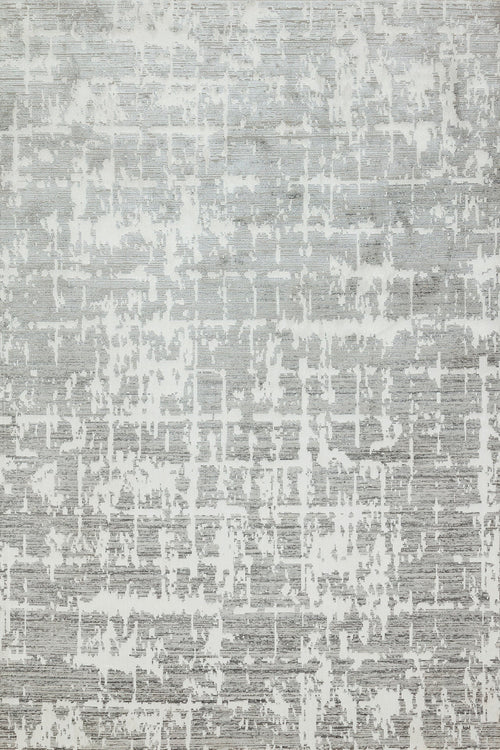 Gri Soyut Modern Etnik Desenli Halı  | Makinada Yıkanabilir | Hav Toz Vermez | Leke Tutmayan | Kaymaz Taban | Dijital Makine Baskı | Salon Yolluk Mutfak Halısı