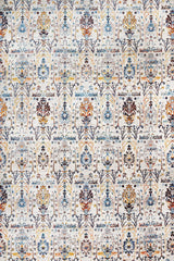 Outlet Digital bedruckter Teppich Rot - Blau Blumenmuster 200x300 cm