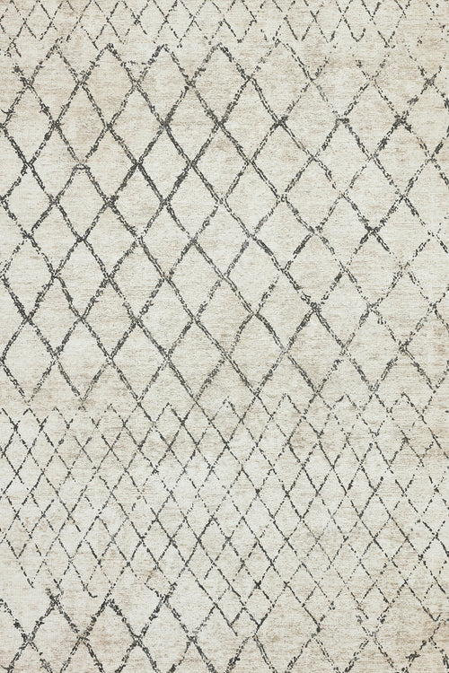 Krem Geometrik Modern Etnik Desenli Halı  | Makinada Yıkanabilir | Hav Toz Vermez | Leke Tutmayan | Kaymaz Taban | Dijital Makine Baskı | Salon Yolluk Mutfak Halısı