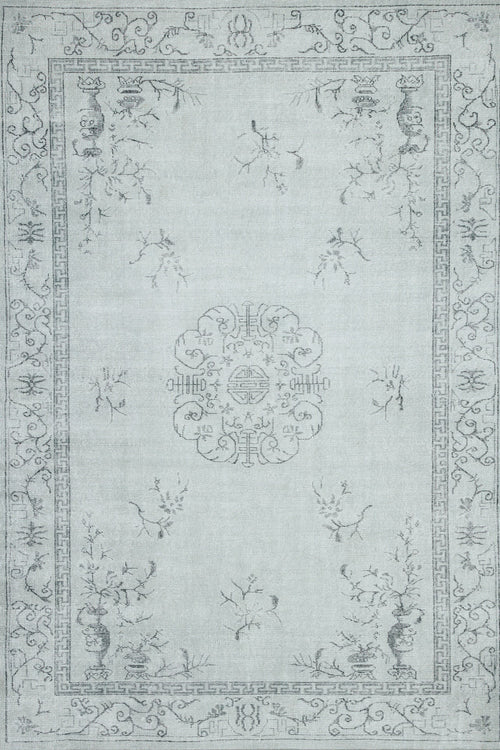 Gri Göbekli Modern Etnik Desenli Halı  | Makinada Yıkanabilir | Hav Toz Vermez | Leke Tutmayan | Kaymaz Taban | Dijital Makine Baskı | Salon Yolluk Mutfak Halısı