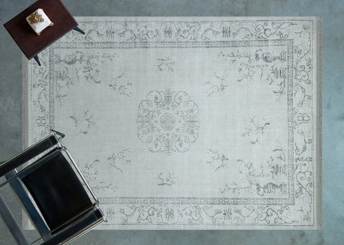 Gri Göbekli Modern Etnik Desenli Halı  | Makinada Yıkanabilir | Hav Toz Vermez | Leke Tutmayan | Kaymaz Taban | Dijital Makine Baskı | Salon Yolluk Mutfak Halısı