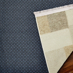 Krem Patchwork Modern Etnik Desenli Halı  | Makinada Yıkanabilir | Hav Toz Vermez | Leke Tutmayan | Kaymaz Taban | Dijital Makine Baskı | Salon Yolluk Mutfak Halısı