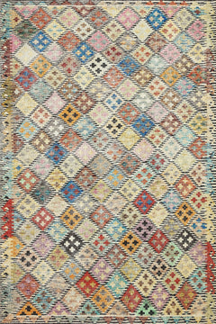 Bej Geometrik Modern Etnik Desenli Halı  | Makinada Yıkanabilir | Hav Toz Vermez | Leke Tutmayan | Kaymaz Taban | Dijital Makine Baskı | Salon Yolluk Mutfak Halısı