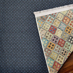 Bej Geometrik Modern Etnik Desenli Halı  | Makinada Yıkanabilir | Hav Toz Vermez | Leke Tutmayan | Kaymaz Taban | Dijital Makine Baskı | Salon Yolluk Mutfak Halısı