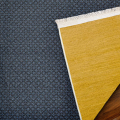 Sarı Düz Modern Etnik Desenli Halı  | Makinada Yıkanabilir | Hav Toz Vermez | Leke Tutmayan | Kaymaz Taban | Dijital Makine Baskı | Salon Yolluk Mutfak Halısı