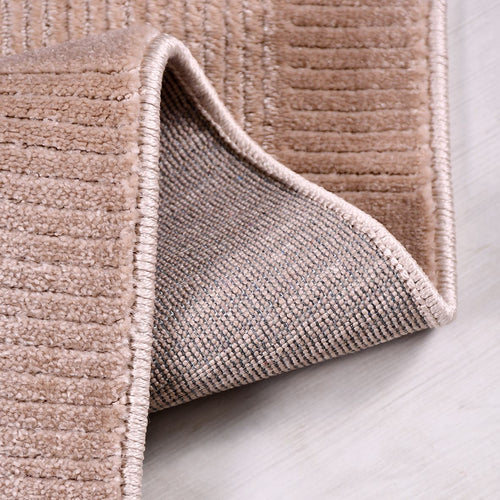 Bej Modern Polyester Makine Halısı