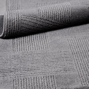 Gri Modern Polyester Makine Halısı