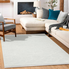 Beyaz Geometrik Modern Etnik Desenli Halı  | Makinada Yıkanabilir | Hav Toz Vermez | Leke Tutmayan | Kaymaz Taban | Dijital Makine Baskı | Salon Yolluk Mutfak Halısı