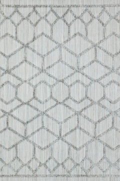 Gri Geometrik Modern Etnik Desenli Halı  | Makinada Yıkanabilir | Hav Toz Vermez | Leke Tutmayan | Kaymaz Taban | Dijital Makine Baskı | Salon Yolluk Mutfak Halısı