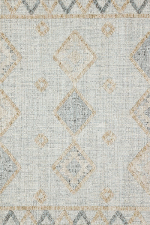 Bej Geometrik Modern Etnik Desenli Halı  | Makinada Yıkanabilir | Hav Toz Vermez | Leke Tutmayan | Kaymaz Taban | Dijital Makine Baskı | Salon Yolluk Mutfak Halısı