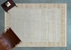 Bej Geometrik Modern Etnik Desenli Halı  | Makinada Yıkanabilir | Hav Toz Vermez | Leke Tutmayan | Kaymaz Taban | Dijital Makine Baskı | Salon Yolluk Mutfak Halısı